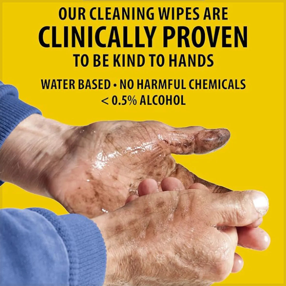 BH24 Heavy-Duty Cleaning Wipes – 80 Ct | Dual-Sided Textured Fabric for Paint, Adhesive, Polyfoam, Silicone, Gap Fill, Oil & More | Water-Based & Clinically Approved