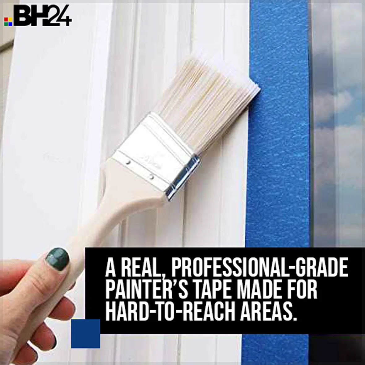 Blue Masking Tape – Professional Multi-Surface Painter’s Tape (1 Roll, 5CM x 50M) | High-Performance Adhesive Tape for Clean Paint Lines | Residue-Free Removal | Indoor & Outdoor Use for Painting, Crafting & Masking
