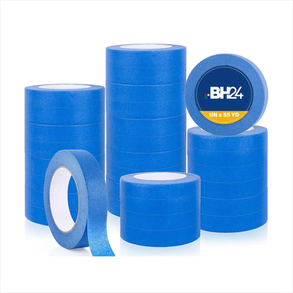 Blue Masking Tape – Professional Multi-Surface Painter’s Tape (1 Roll, 5CM x 50M) | High-Performance Adhesive Tape for Clean Paint Lines | Residue-Free Removal | Indoor & Outdoor Use for Painting, Crafting & Masking