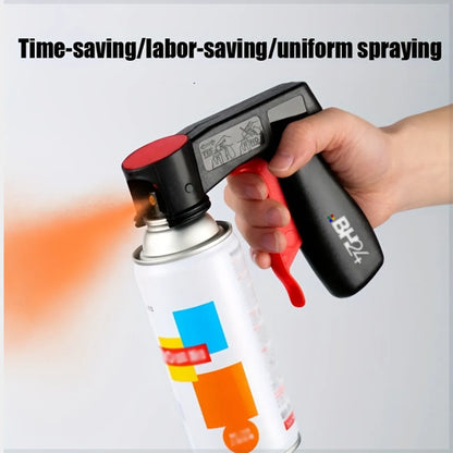 BH24 Universal Spray Can Gun Handle – Ergonomic Aerosol Trigger for Easy Spray Control | Converts Spray Cans into Spray Guns | Full Hand Grip for Smooth & Precise Application | Reusable & Clip-On Design