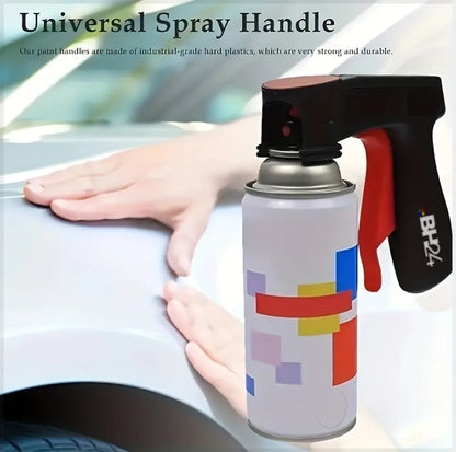 BH24 Universal Spray Can Gun Handle – Ergonomic Aerosol Trigger for Easy Spray Control | Converts Spray Cans into Spray Guns | Full Hand Grip for Smooth & Precise Application | Reusable & Clip-On Design