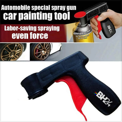 BH24 Universal Spray Can Gun Handle – Ergonomic Aerosol Trigger for Easy Spray Control | Converts Spray Cans into Spray Guns | Full Hand Grip for Smooth & Precise Application | Reusable & Clip-On Design